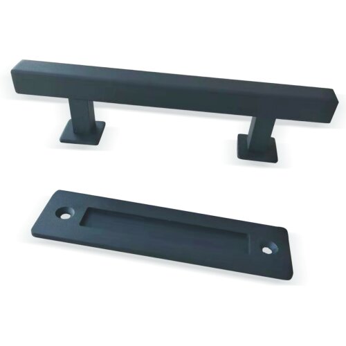 kovové madlo pro SPD systém, 25x25mm, L - 300 mm, pozink, RAL 9005 matná černá barva